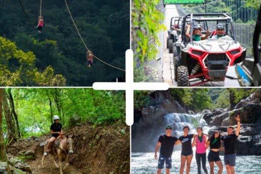 Combo Jorullo Bridge RZR De 1 a 2 Pax+ Canopy+ Mulas